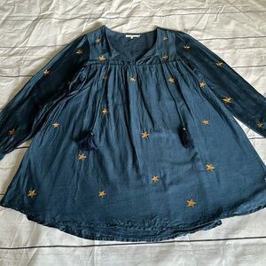 Tularosa Mini Swing Long Sleeved Star Dress